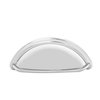 South Main Hardware Wide Bin Cup Drawer Pull, 3.69" Length (3" Hole Center), Polished Chrome, 10PK SH682-PC-10